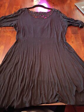 Midnight Hour Black Jersey Dress